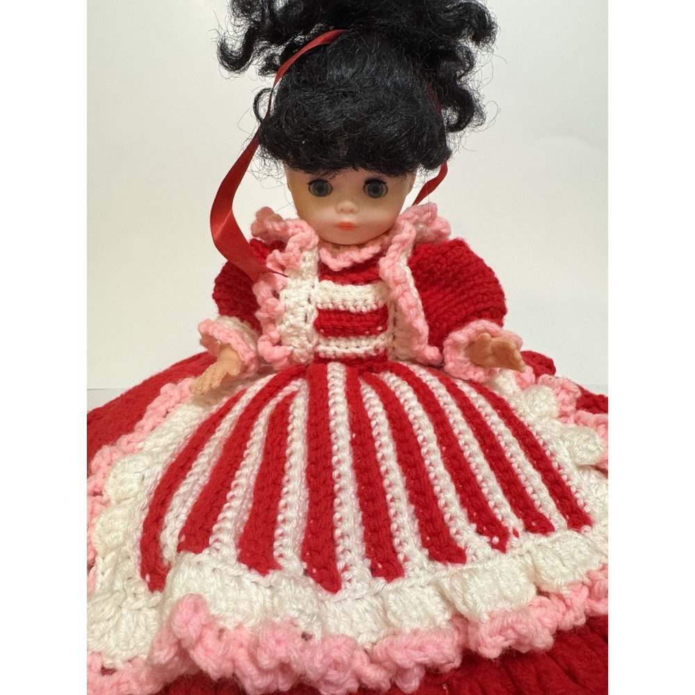 Fibre Craft Peppermint Candy Pillow Doll made From Pattern FMC162 1989